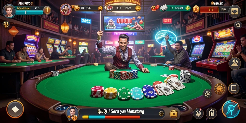 Tampilan seru gameplay QiuQiu dalam 2757.