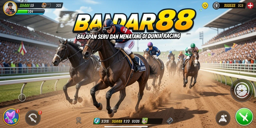 Tampilan aksi balapan yang mendebarkan di BANDAR88.