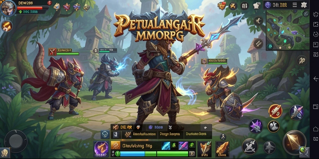 Tangkapan layar DEWI288 yang menunjukkan aksi pertempuran yang mendebarkan.