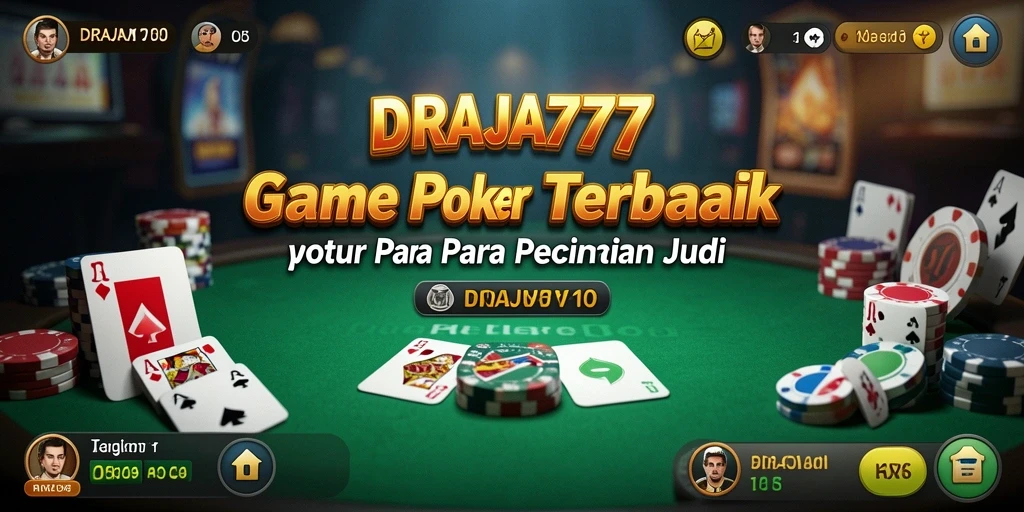 Tampilan gameplay menarik dari DRAJA777 dengan aksi poker yang seru.