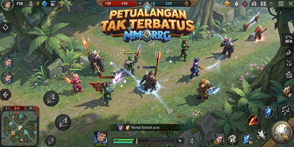 Tampilan gameplay F08 dengan aksi seru MMORPG.