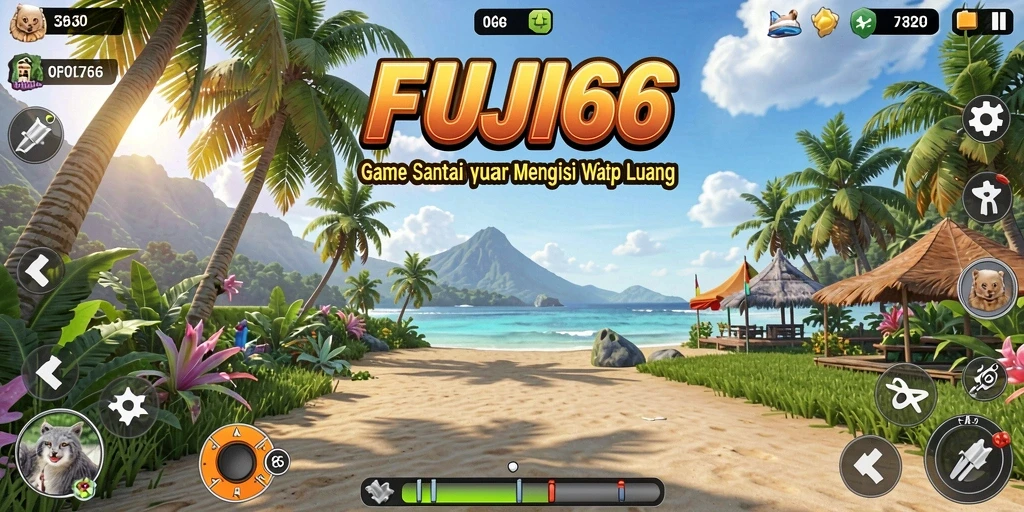 Tampilan gameplay menarik FUJI66 di layar dengan kombinasi warna yang cerah.