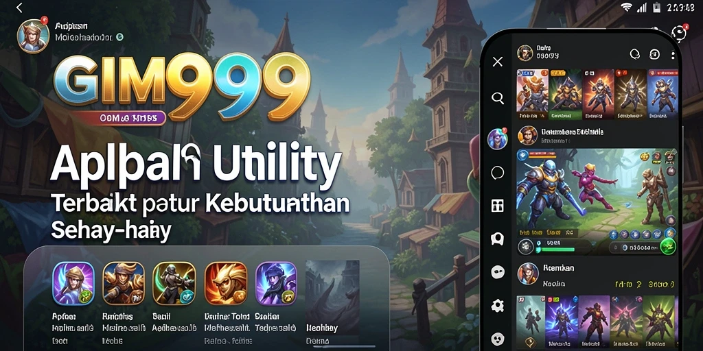 Tampilan utama GIM999 yang intuitif dan menarik.