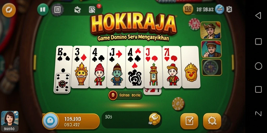 Tampilan gameplay utama HOKIRAJA yang seru dan interaktif.