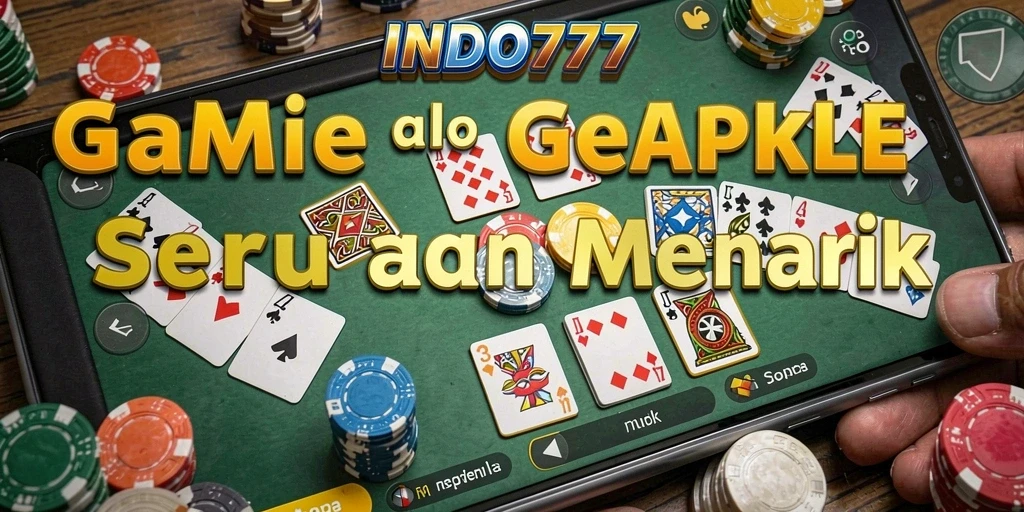 Screenshot gameplay Gaple INDO777 yang menarik dan interaktif.