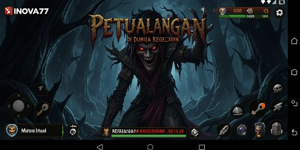 Tampilan gameplay yang mencekam dan penuh ketegangan di INOVA77.