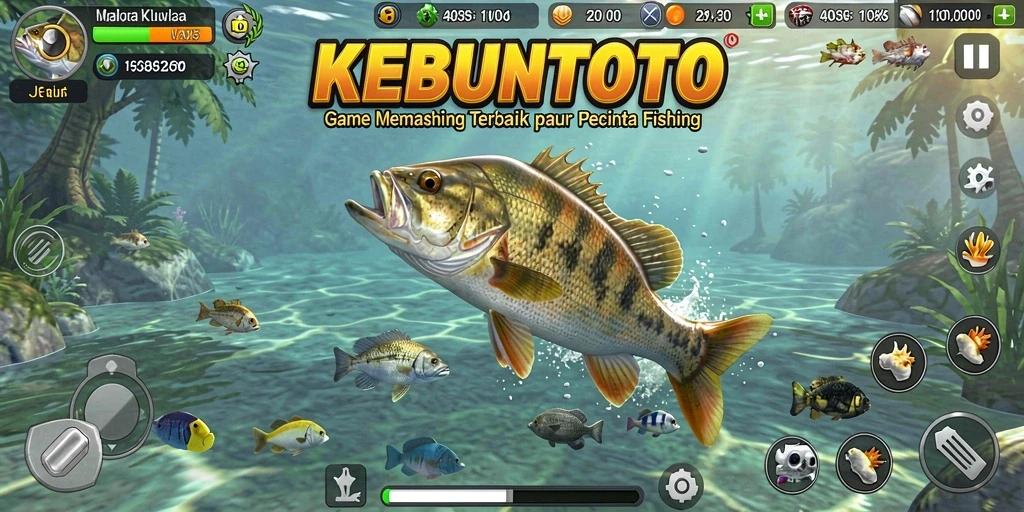 Tangkapan ikan yang beragam dalam gameplay KEBUNTOTO.