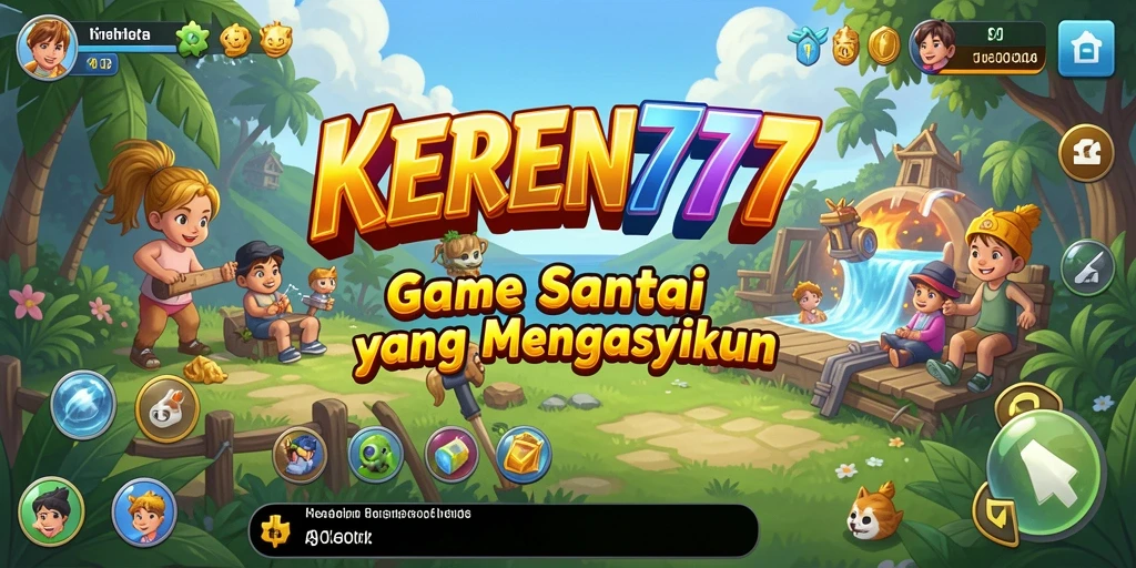 Tampilan gameplay menarik dari KEREN777 yang penuh warna.