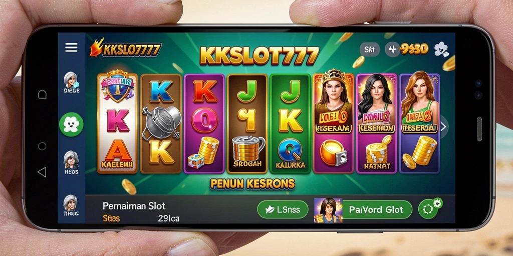 Menampilkan gameplay menarik dari KKSLOT777 dengan berbagai pilihan slot.