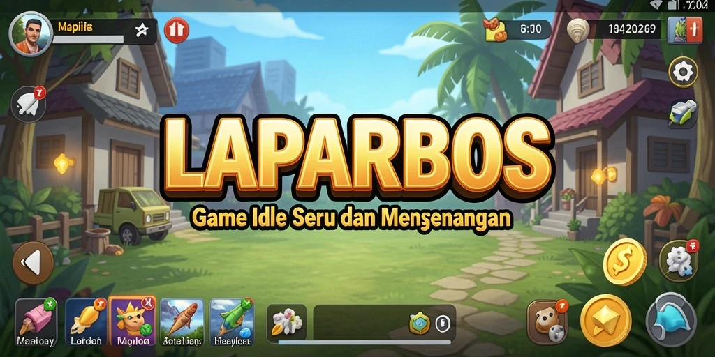 Tampilan gameplay LAPARBOS yang menarik dan interaktif di dunia Idle.