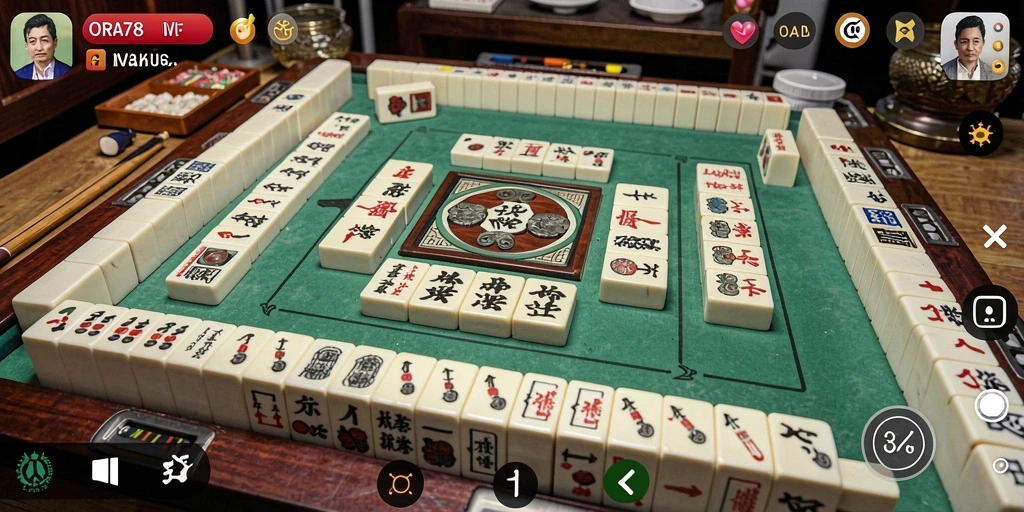Tampilan menarik gameplay Mahjong di ORA78.