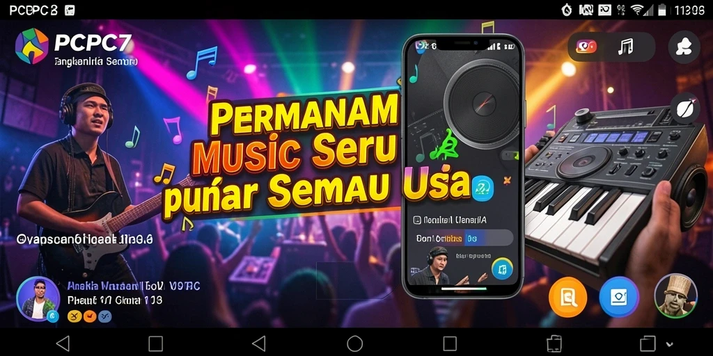 Gameplay seru PCPC7 dengan tantangan musik menarik.