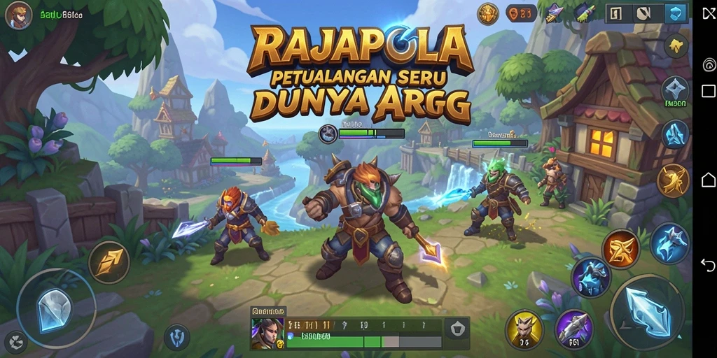 Tampilan gameplay seru dari RAJAPOLA yang mendebarkan dan penuh aksi.