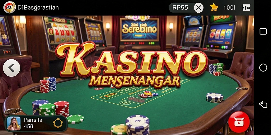 Tampilan gameplay Kasino yang menarik dan penuh warna di RP55.
