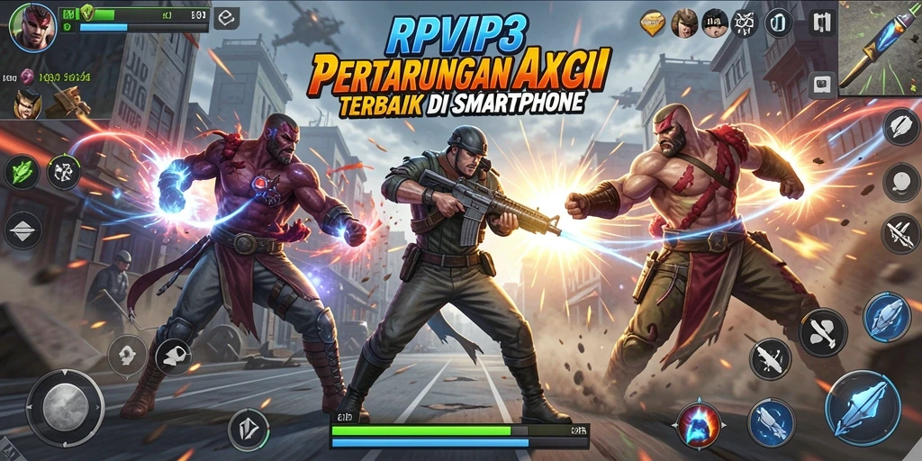 Tangkapan layar menunjukkan pertempuran seru di RPVIP3.
