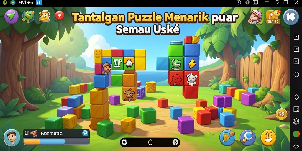 Tampilan gameplay RVIP: seru dan menantang teka-teki.