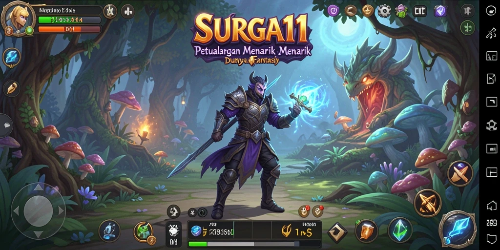 Tampilan gameplay RPG di SURGA11 yang mengasyikkan dan penuh petualangan.