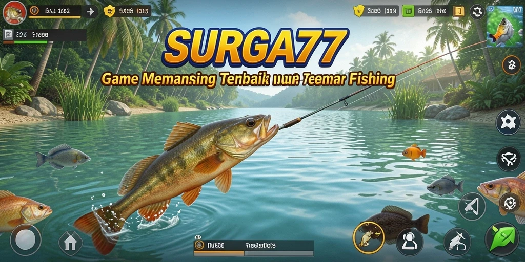 Tampilan gameplay SURGA77 yang menampilkan pengalaman memancing yang seru.