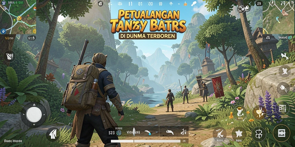 Tangkapan layar V21 menampilkan aksi mendebarkan dalam dunia terbuka yang luas.