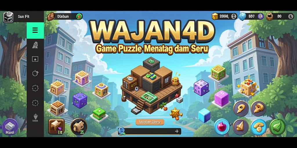 Tampilan gameplay seru dan menantang di WAJAN4D.